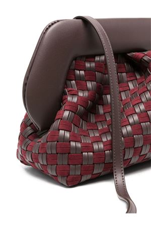 Borsa a spalla Vegan marrone e bordeaux THE MOIRE' | TMFW25BMWSUE109EBONY